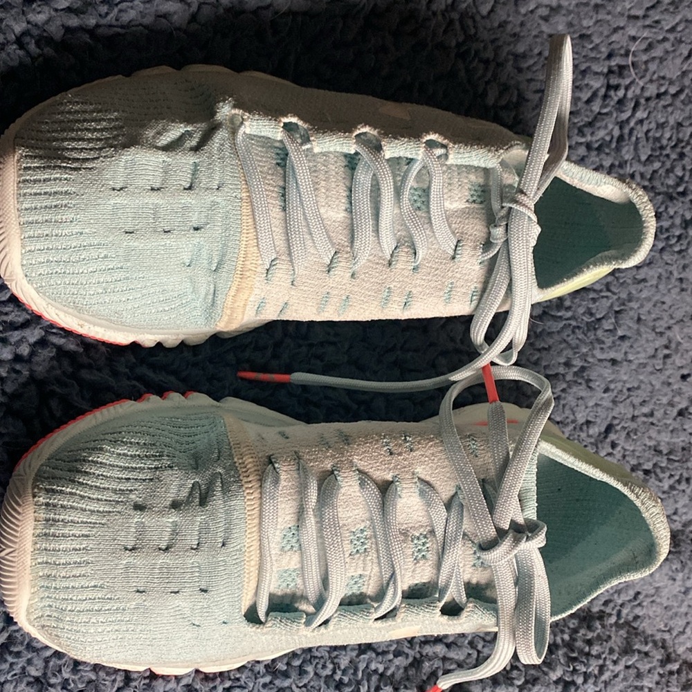 Never used wrong size. Beautiful color & shoe. 7 1/2  Under Armor